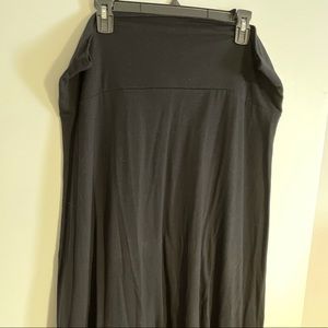 Stretchy Black Maxi Skirt